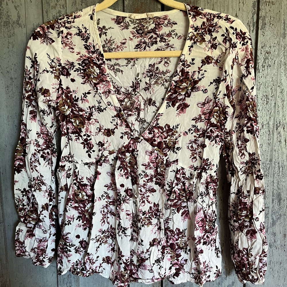 Floral Long Sleeve Blouse